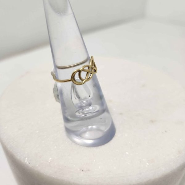 LADIES 9CT YELLOW GOLD RING #GN375294 - Image 4