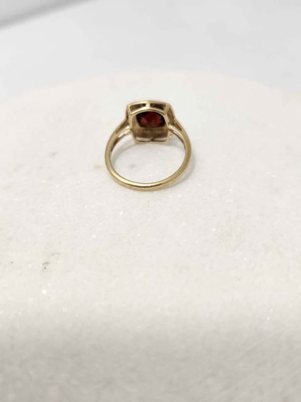 9CT YELLOW GOLD RING (SIZE :O) #GN372633 - Image 4