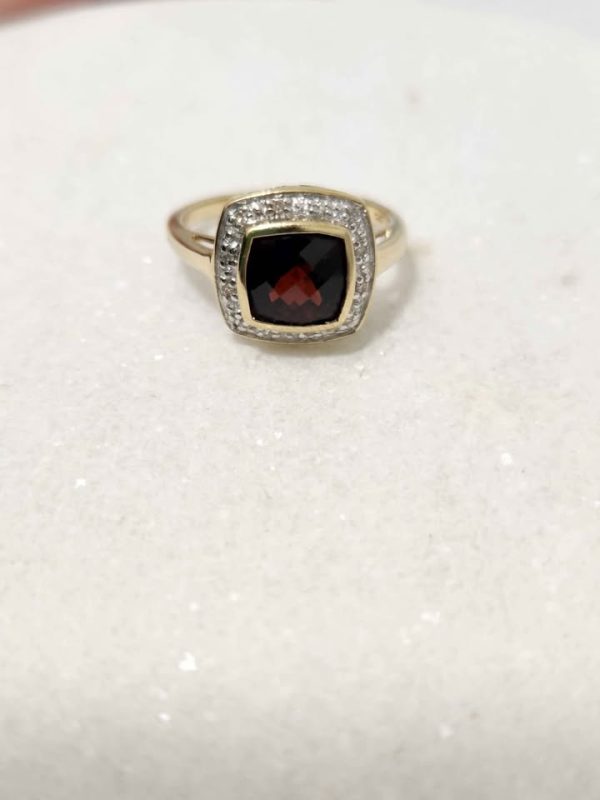 9CT YELLOW GOLD RING (SIZE :O) #GN372633 - Image 14