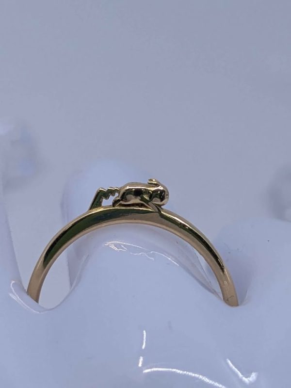 Ladies 18ct Gold Pikachu Ring - BL353139 - Image 4