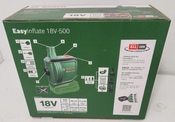 BPOSCH DIY EASY INFLATOR BATTERY AIR PUMP #GN339414 - Image 8