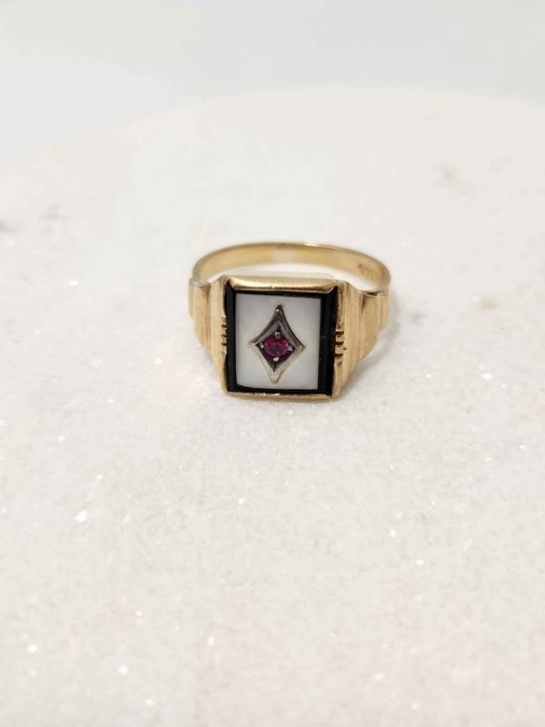 9CT YELLOW GOLD RING #GN371962 - Image 6