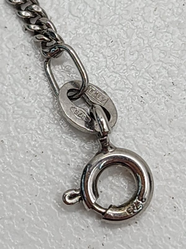 Unisex 9CT White Gold Curb Chain - IP338169 - Image 5