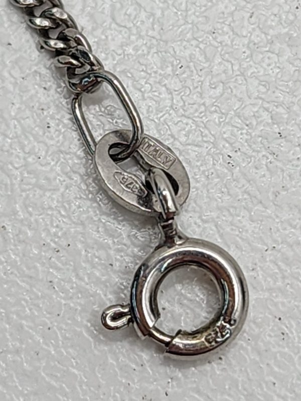 Unisex 9CT White Gold Curb Chain - IP338169 - Image 10