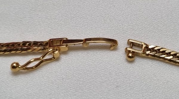 18ct Yellow Gold Herringbone Link Chain TW362219 - Image 7