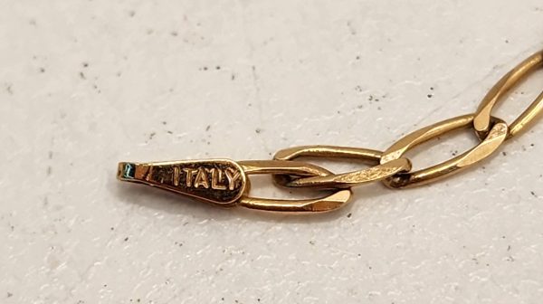 Ladies 9CT Yellow Gold Stretched Curb Chain - IP333663 - Image 17