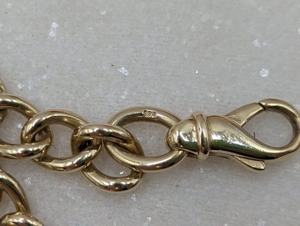 Ladies 9CT Yellow Gold Heart Bracelet (21.1gms) - BP299775 - Image 8