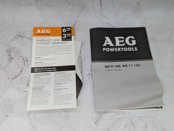 AEG 100mm Angle Grinder (WS-9-100) - BP376454 - Image 8
