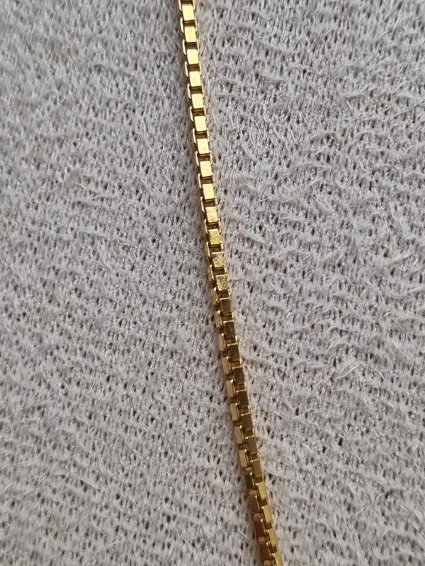 9ct Yellow Gold Box Link Chain TW370887 - Image 5