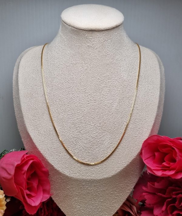 9ct Yellow Gold Box Link Chain TW370887 - Image 4