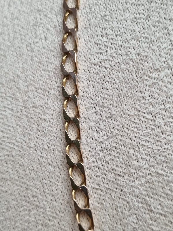 9ct Yellow Gold Curb Link Chain TW339776 - Image 5