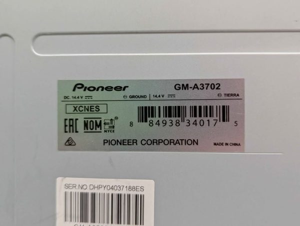 Pioneer 2Ch Bridgeable Power Amplifier (GM-A3702) - BP376797 - Image 4