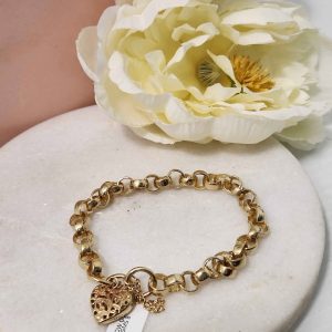 LADIES 9CT YELLOW GOLD BRACELET #GN369366
