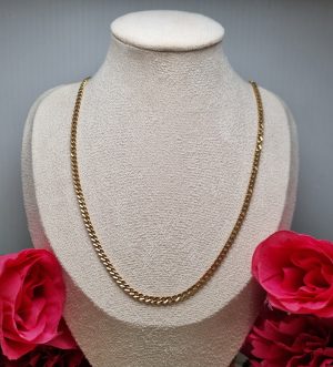 9ct Yellow Gold Curb Link Chain TW343701