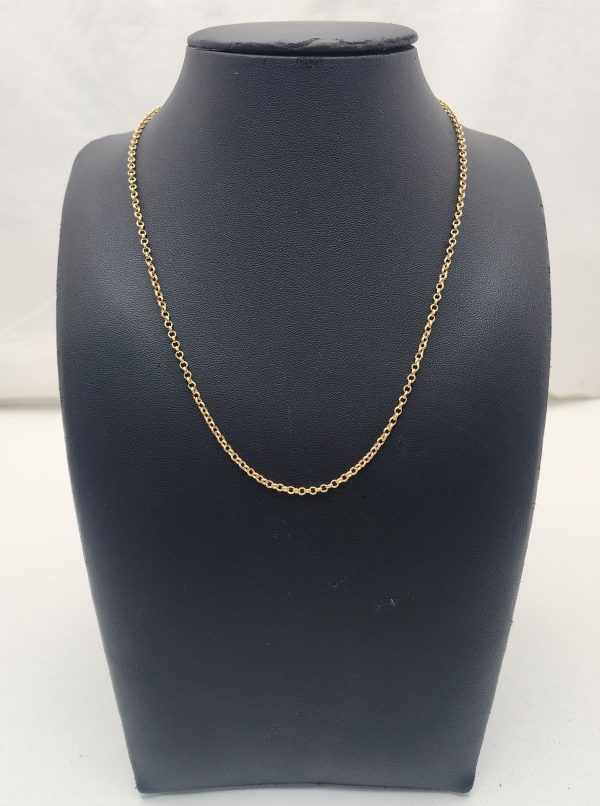 Ladies Belcher Style 9CT Yellow Gold Chain - IP335596 - Image 3