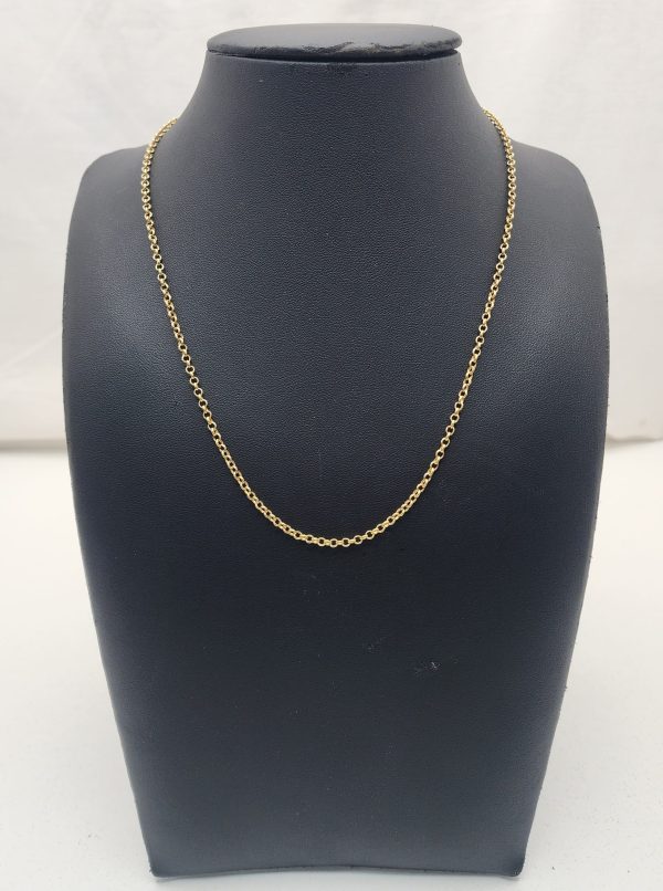 Ladies Belcher Style 9CT Yellow Gold Chain - IP335596 - Image 11