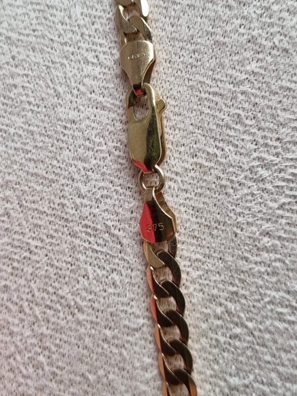 9ct Yellow Gold Curb Link Chain TW371530 - Image 7