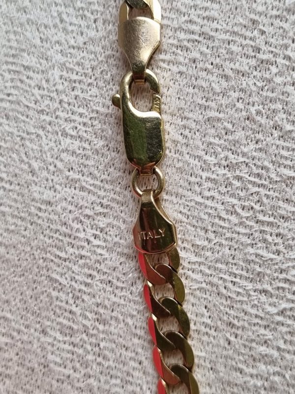 9ct Yellow Gold Curb Link Chain TW371530 - Image 8