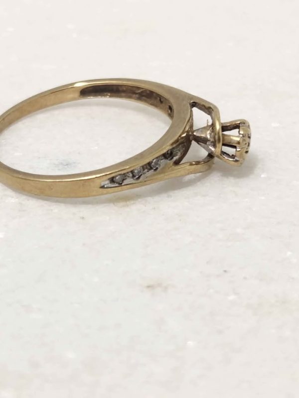 9CT YELLOW GOLD RING (SIZE:O) #GN377280 - Image 11