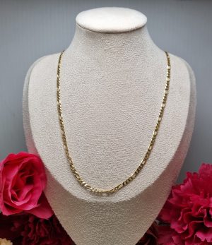 9ct Yellow Gold Figaro Link Necklace TW365489