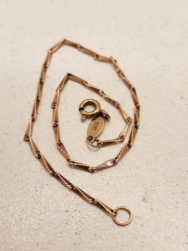 10CT Rose Gold Dainty Michael Hill link Bracelet - IP337670 - Image 12