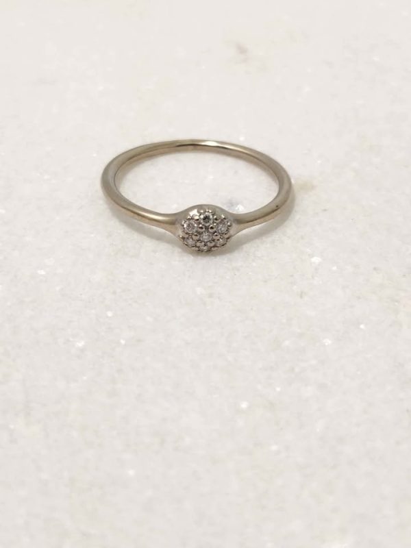 18CT WHITE GOLD RING #GN374604 - Image 10