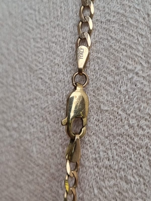 9ct Yellow Gold Curb Link Necklace TW370861 - Image 3