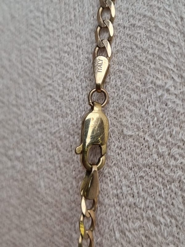 9ct Yellow Gold Curb Link Necklace TW370861 - Image 7