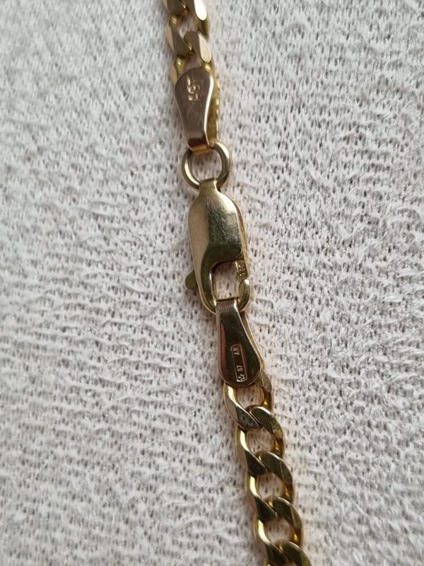 9ct Yellow Gold Curb Link Chain TW363129 - Image 6