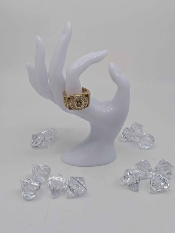 Men's 9ct Gold Diamond Dress Ring - BL338763 - Image 7