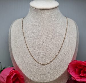 9ct Yellow Gold Twisted Link Necklace TW363917