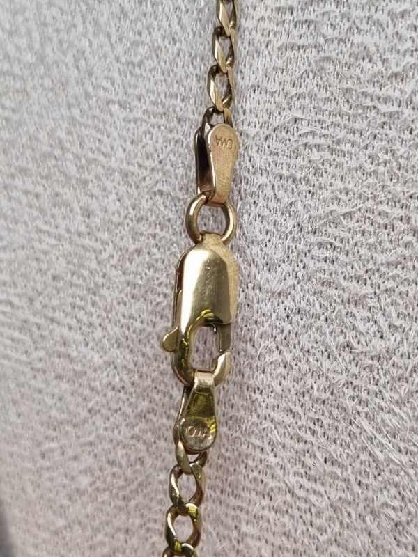 9ct Yellow Gold Curb Link Chain TW348719 - Image 8