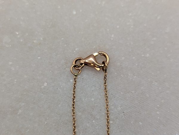 Valuated Lady's 14CT Rose Gold Sapphire & Diamond Necklace (5.55gms) - BP289277 - Image 6