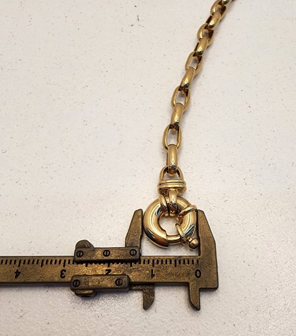 Ladies 9CT Yellow Gold Belcher Necklace 55CM - IP333337 - Image 12