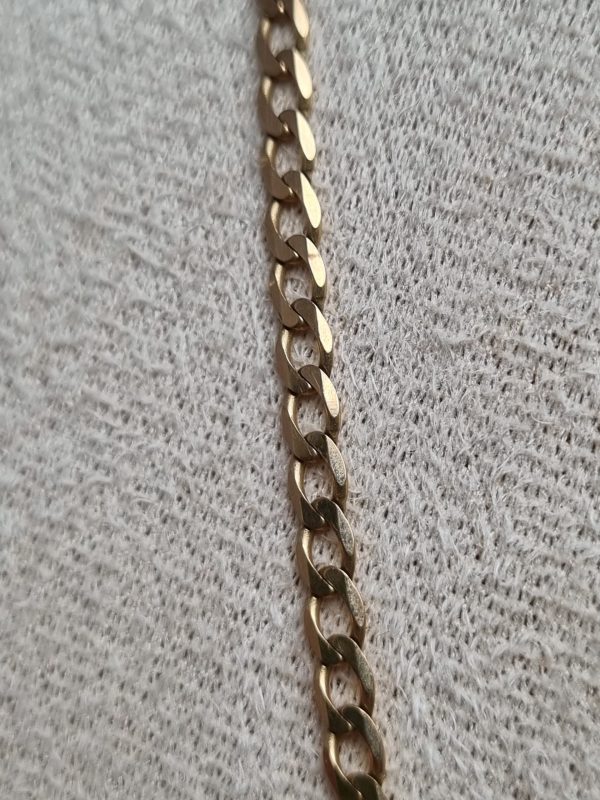 9ct Yellow Gold Curb Link Necklace TW370861 - Image 6