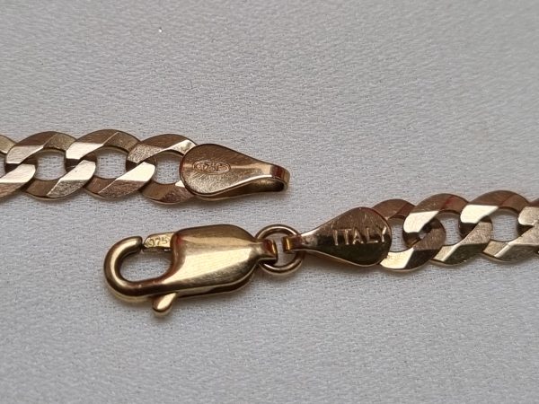 9ct Yellow Gold Curb Link Chain TW370884 - Image 8