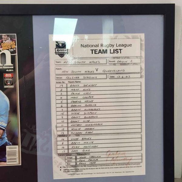 STATE OF ORIGIN MEMORABILLIA #GN348489 - Image 19