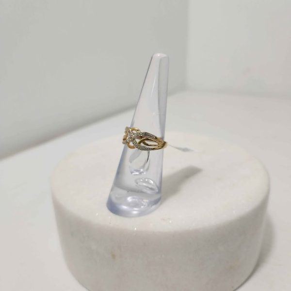 LADIES 9CT YELLOW GOLD RING #GN374965 - Image 6