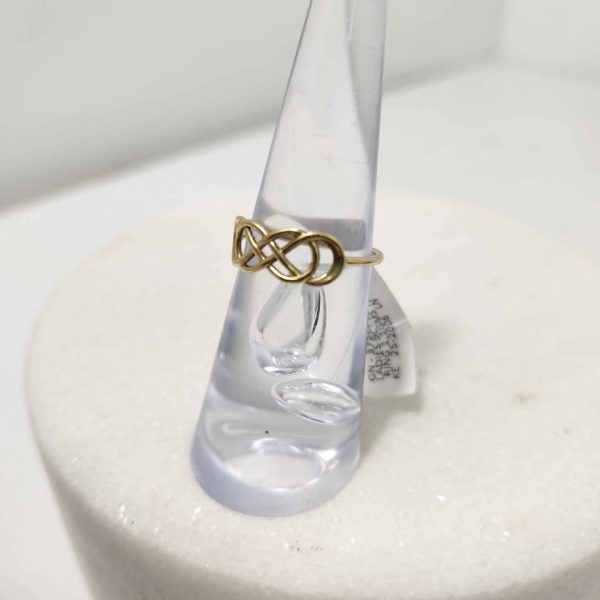 LADIES 9CT YELLOW GOLD RING #GN375294 - Image 5