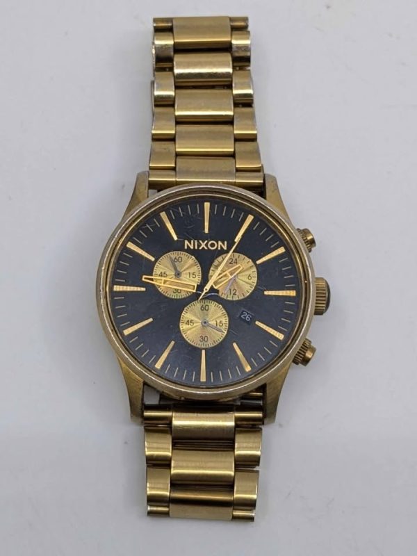 Men's Nixon Gold Coloured Watch - BL377273 - Image 7