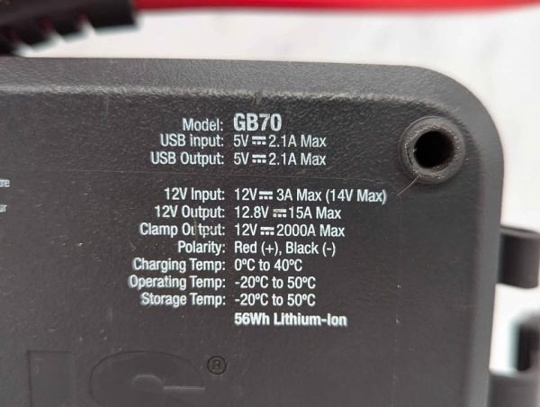 Noco 2000A Boost HD Lithium Jump Starter (GB70) - BP380312 - Image 7