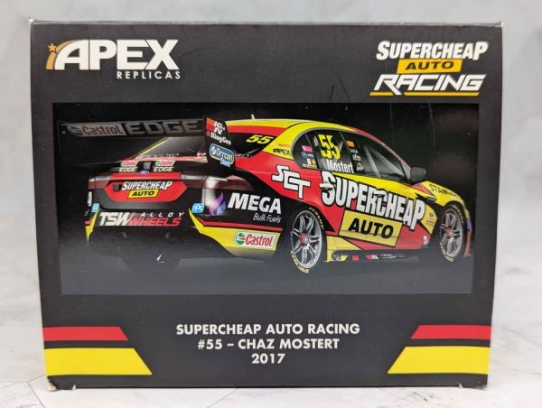 Apex Replicas Supercheap Auto Racing #55 - Chaz Mostert 2017 Model Ford Car - BP375548-3 - Image 6