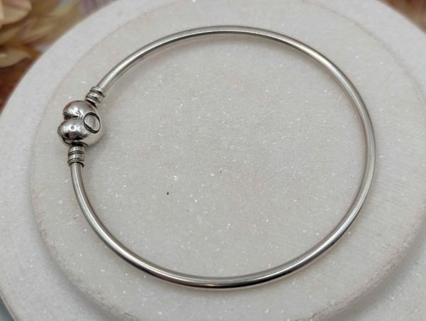Pandora Sterling Silver Bangle (7.3gms) - BP375980 - Image 4