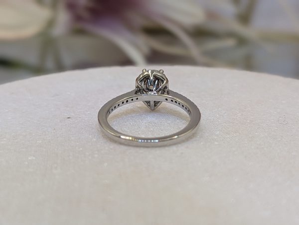 Valuated Lady's 14CT White Gold Diamond Halo Ring (2.65gms) - BP286088 - Image 4