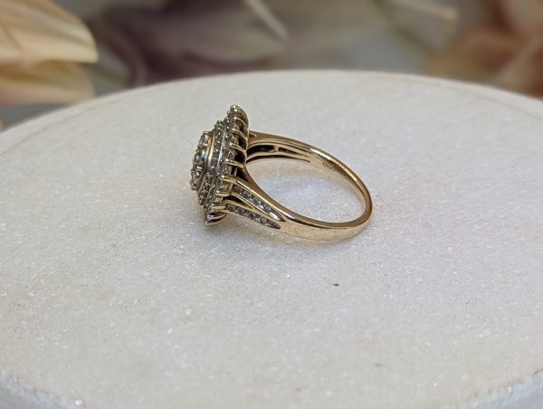 Lady's 9CT Yellow Gold Diamond Dress Ring (4.6gms) - BP305792 - Image 5