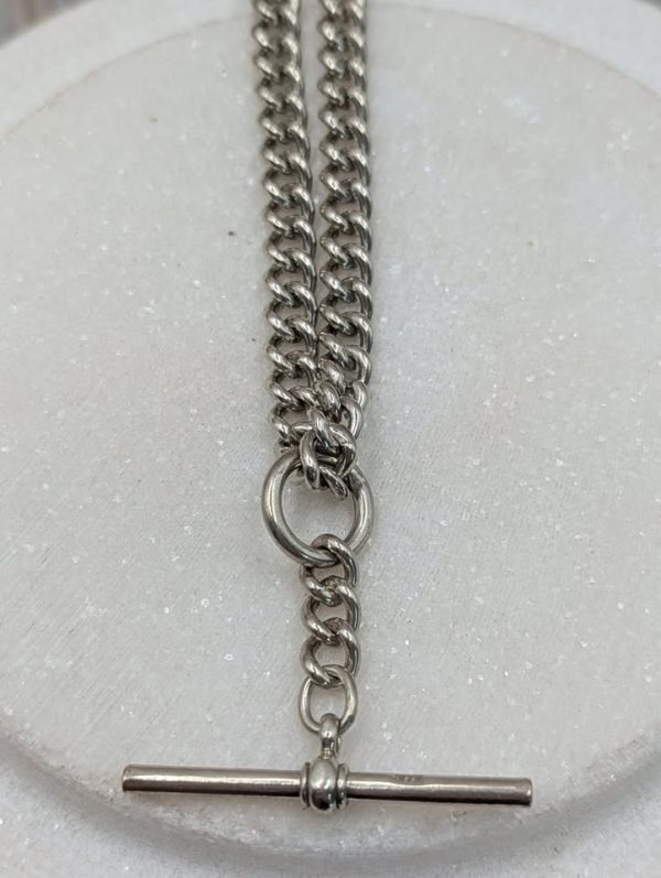 Ladies 925CT Sterling Silver Fob Chain Necklace (49.3gms) - BP367707 - Image 2