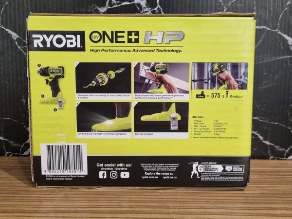 Ryobi 18V Impact Driver TW376783 - Image 3