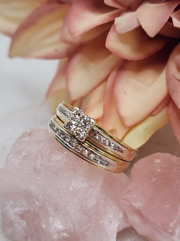Ladies 9CT Yellow Gold Bridal Ring Set w/ Valuation - IP296348 - Image 11