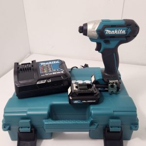MAKITA IMPACT DRIVER, CHARGER AND TWO BATTERIES #GN363303