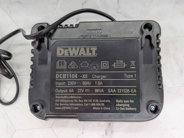 DeWalt 18/12V XR Battery Charger (DCB1104) - BP376602 - Image 6